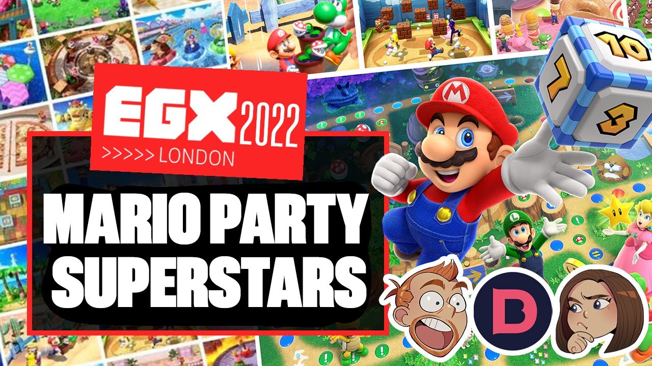 Let's Play Mario Party Superstars ft. @Dicebreaker - WE'RE A GONNA WIN! - EGX 2022