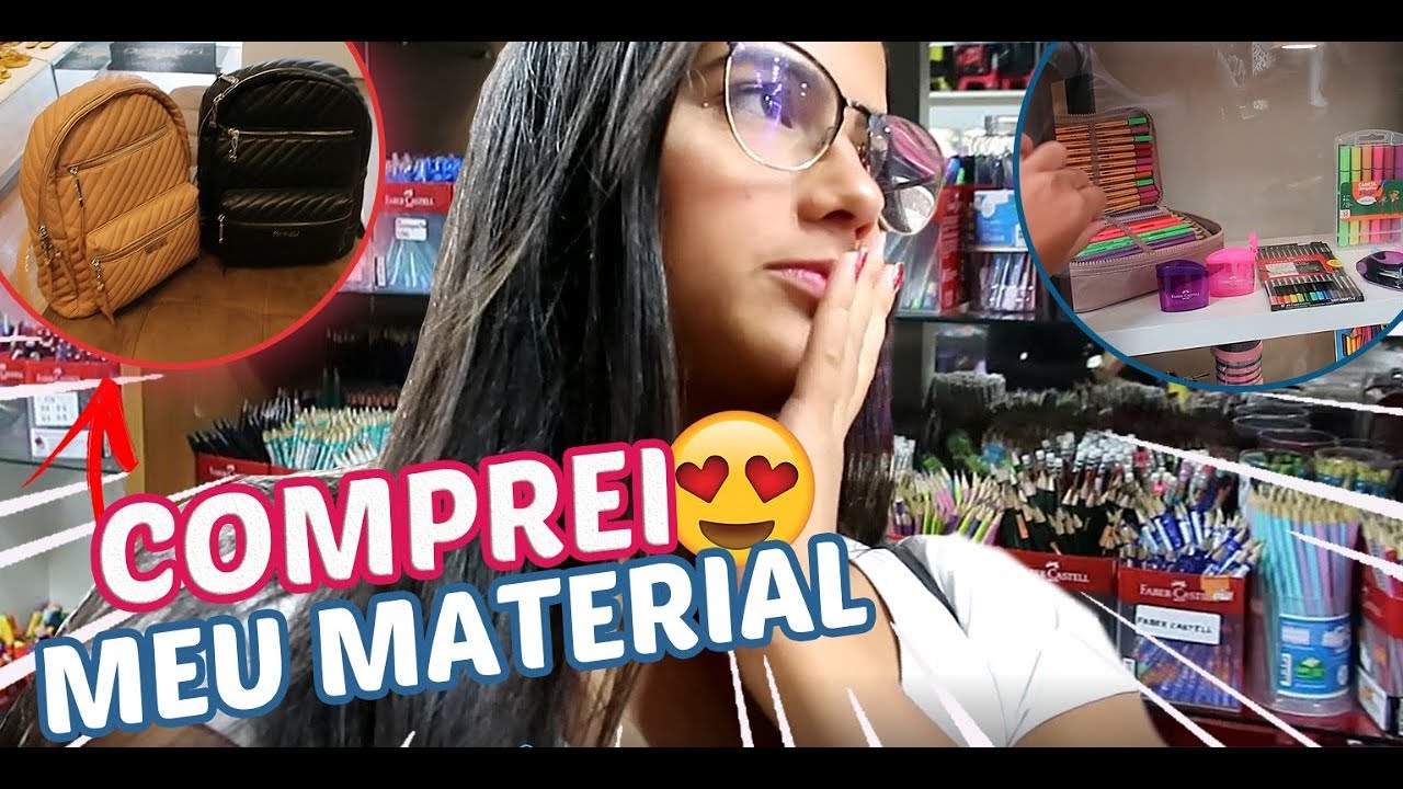 VLOG- COMPRANDO MEU MATERIAL ESCOLAR/ FACULDADE 2020 - Tássia Franklin
