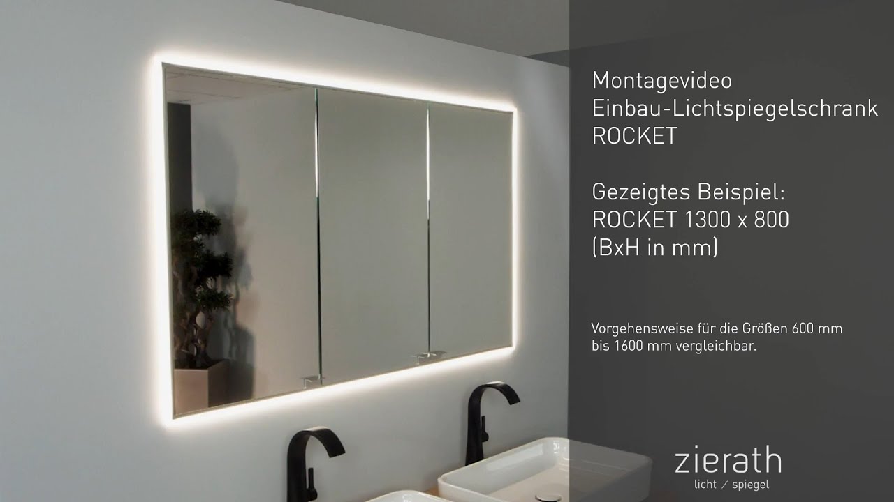 Zierath Montagevideo - Einbau-Spiegelschrank 