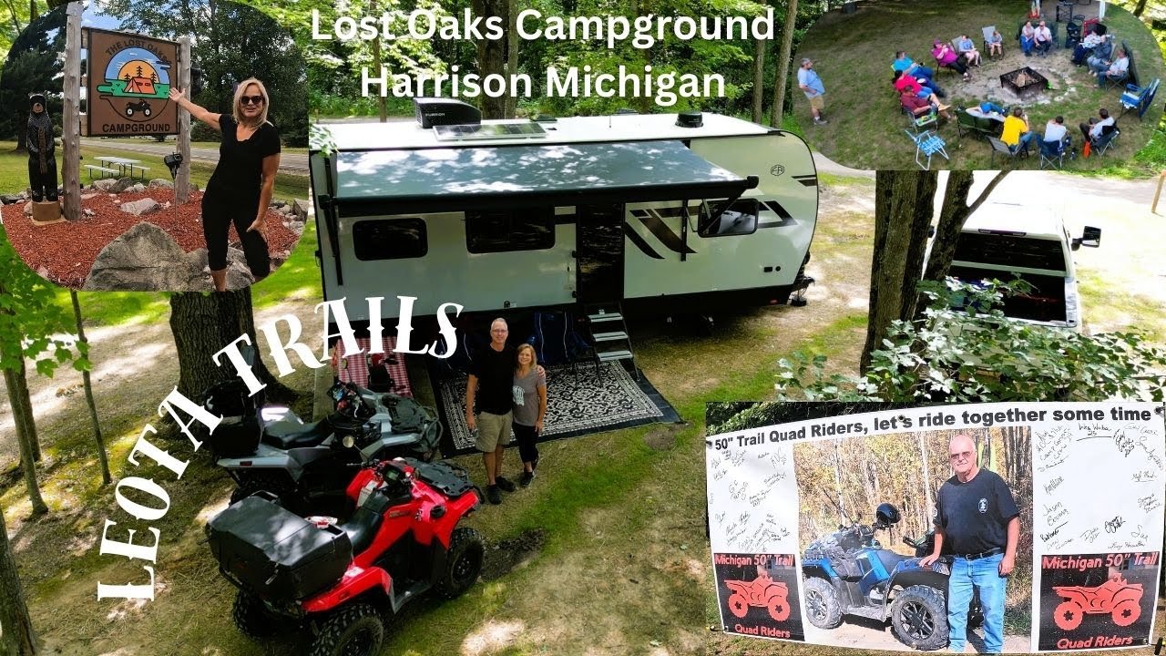 Michigan ATV Trails & Camping: Lost Oaks Campground & Leota ATV Riding Michigan 50 Trail Quad Riders