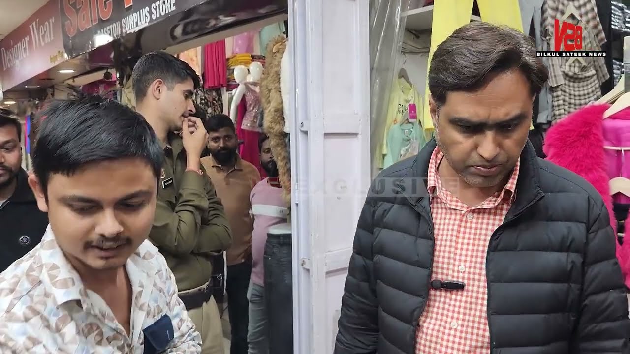 14Sec Mkt में बाठ ने दुकानदार को धमकाया-बड़ा हूं या नहीं हूं, अफसर हूं।हम रात 10 बजे तक काम करते हैं
