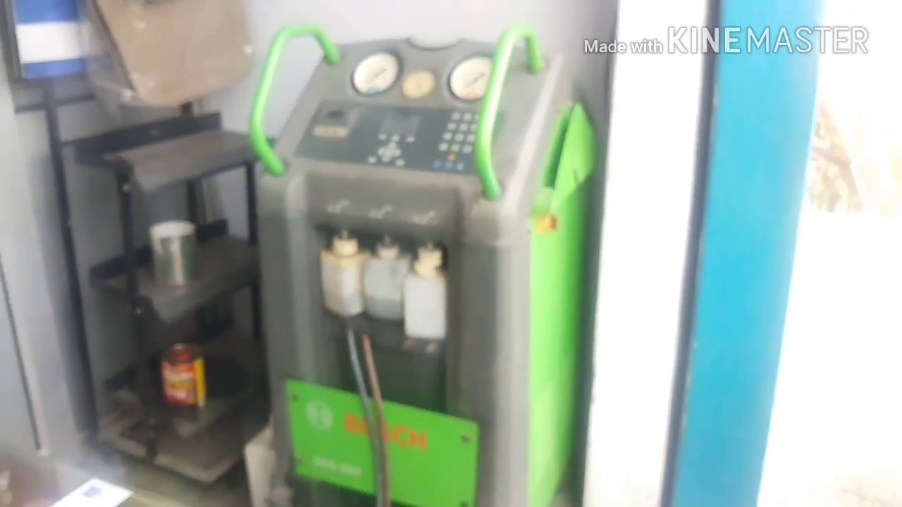 How to fill AC Gas R134a in a car, properly with Compressor Oil and exact quantity using BOSCH AC650