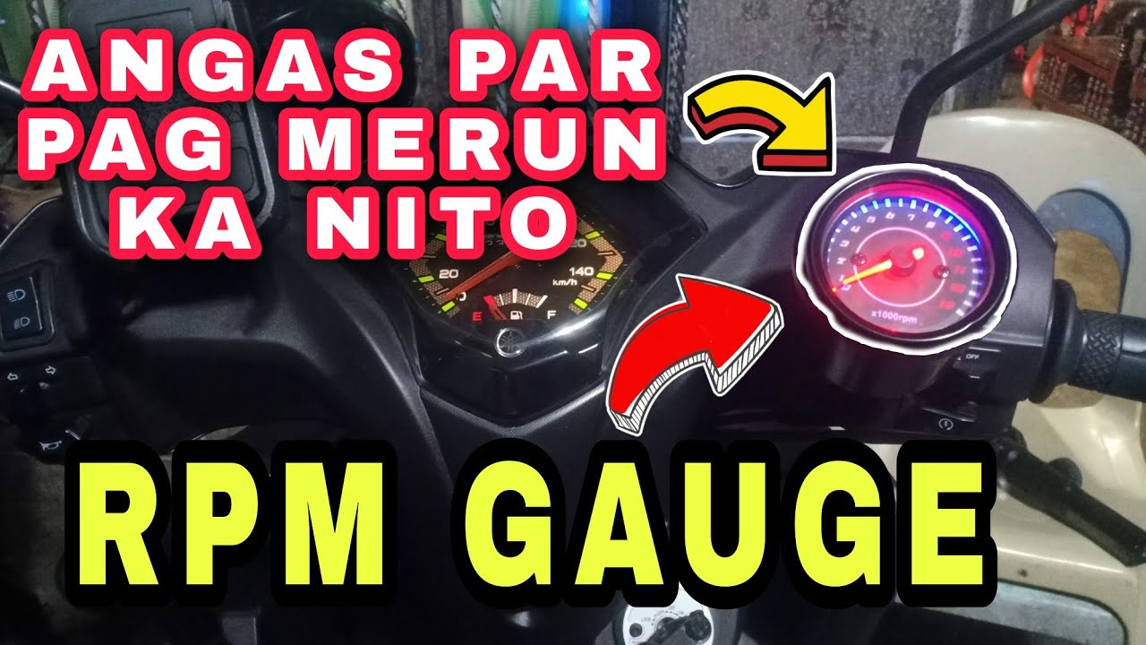 PAANO MAG LAGAY NG RPM GAUGE SA MIO GEAR 125|RPM GAUGE|MIOGEAR125|D.I.Y