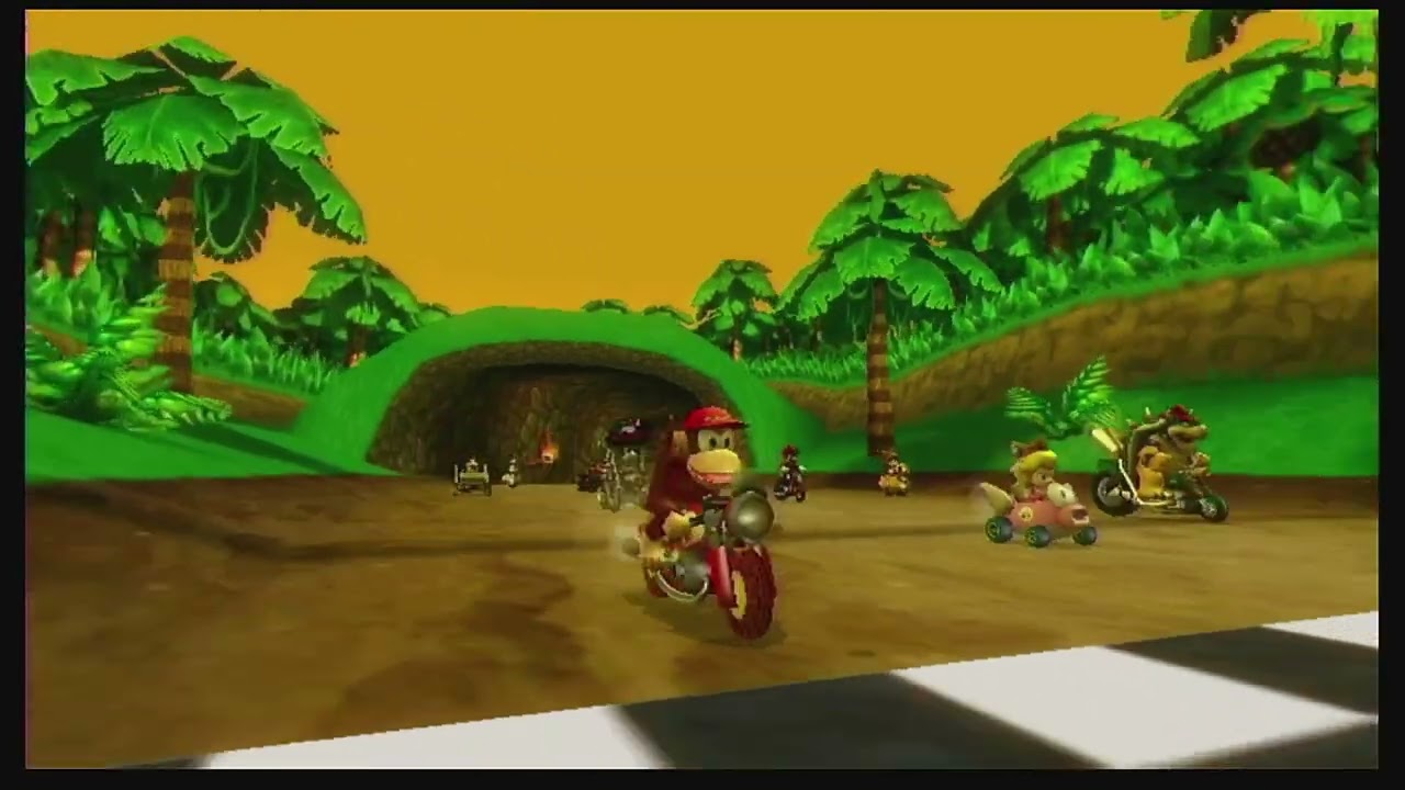 Mario Kart Wii Leaf Cup as Diddy Kong