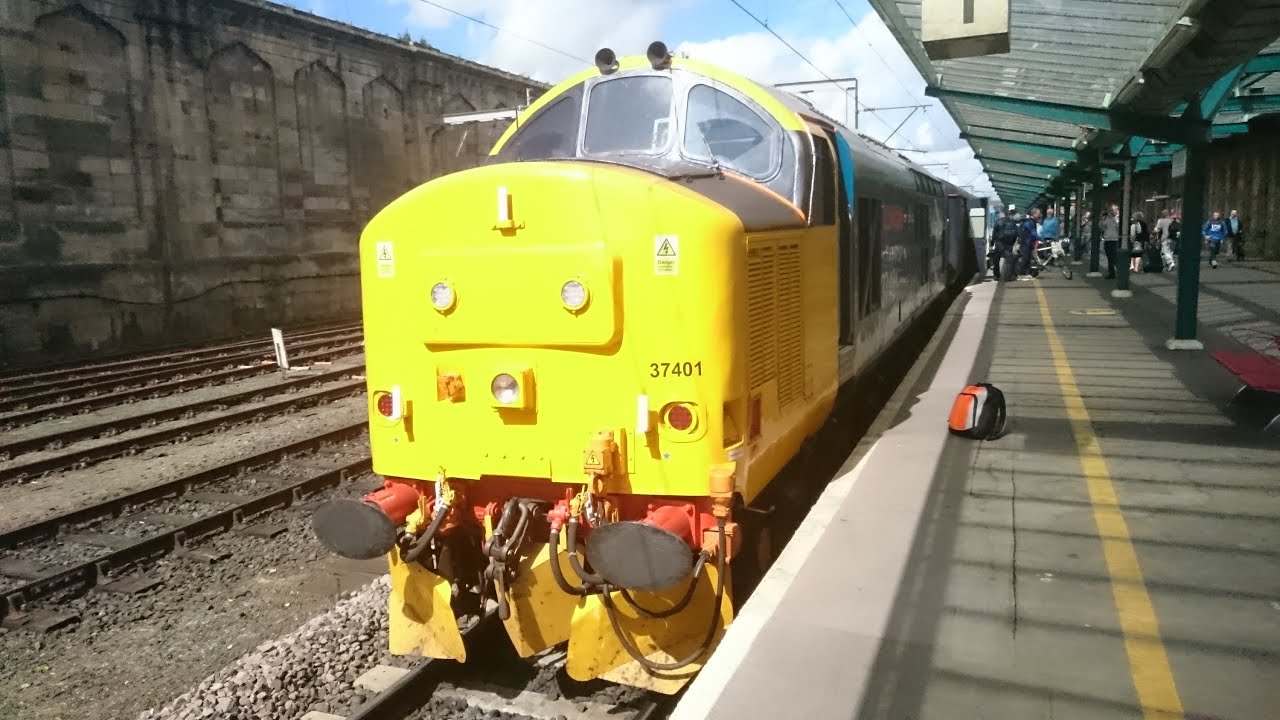 Class 37 Mary Queen Of Scots - Lets Ride the Loco Hauled