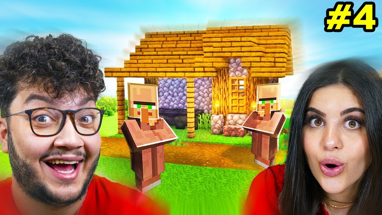 وأخيراً لقينا قرية 🤩  | Minecraft