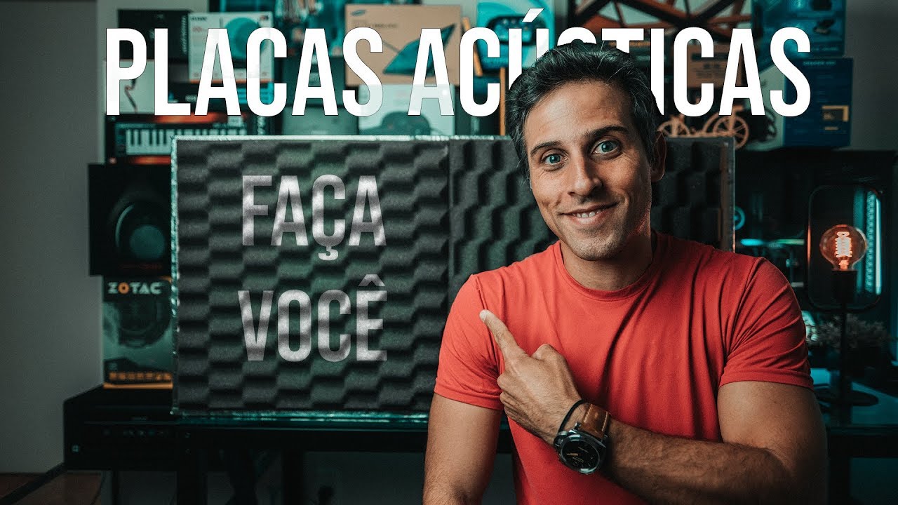 Como acabar com a reverberação e melhorar a gravação do áudio de seus vídeos - Placas acústicas