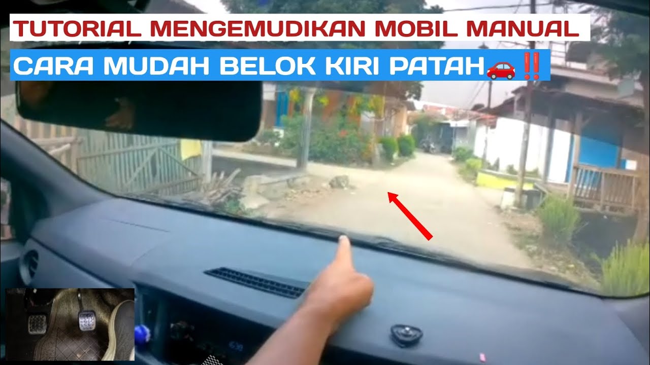 Tutorial Mengemudikan mobil manual,cara mudah belok kiri patah 🚗‼️