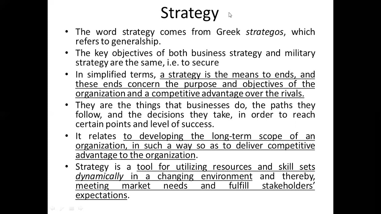 Business Policy and Strategy (Introduction)