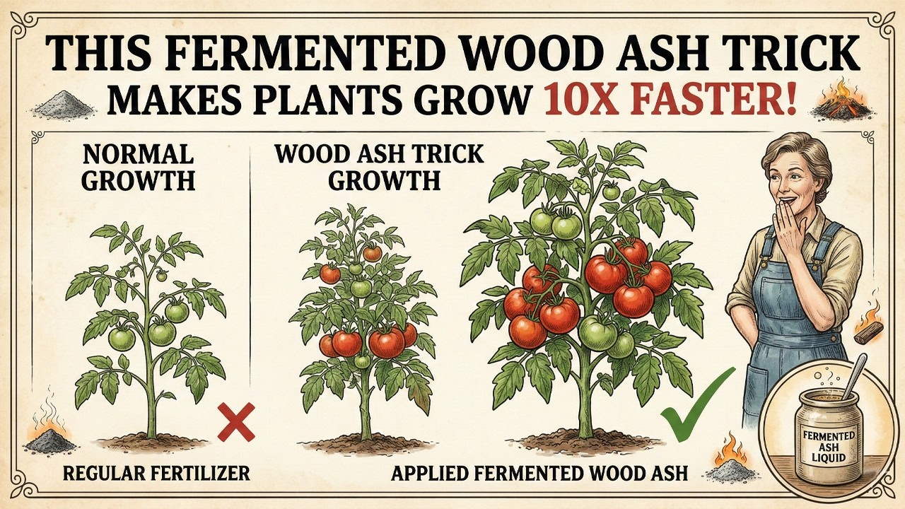 Fermented Wood Ash Secret Make Plants Grow 10X Faster Naturally!