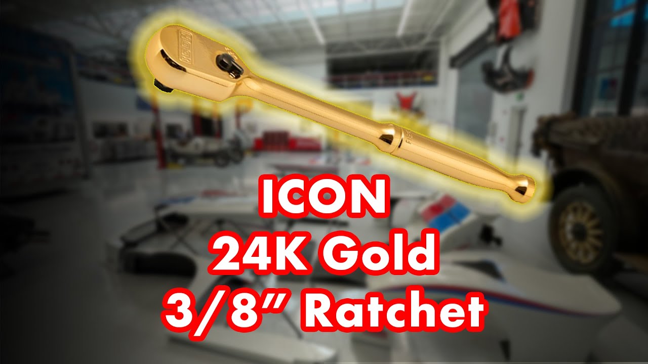 Harbor Freight Icon 24K Gold 3/8" Ratchet | Unboxing