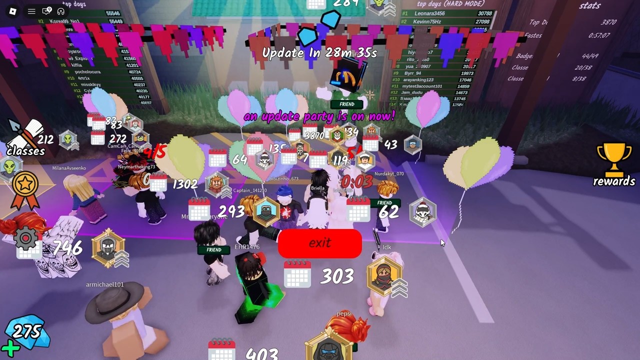 99 Nights in the Forest Update Party🎉