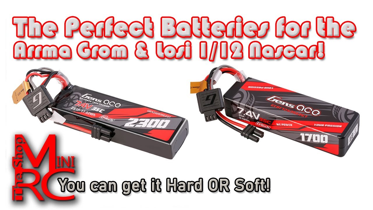 GensAce 1700mAh & 2300mAh 2S Batteries &ndash; Perfect for the Grom & Losi NASCAR Platform!