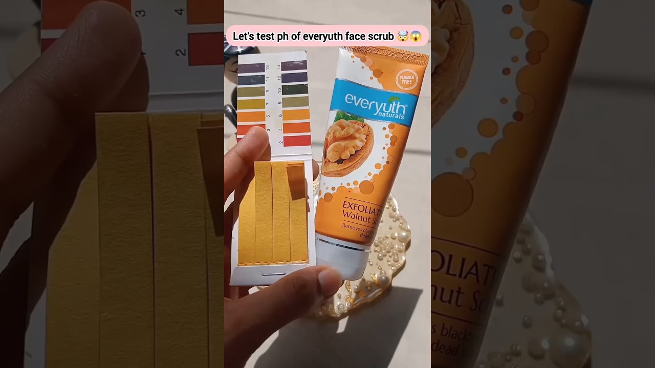 let's test ph of everyuth face scrub 🤯😱#2024 #shorts#yputubeshorts #viral #subscribe