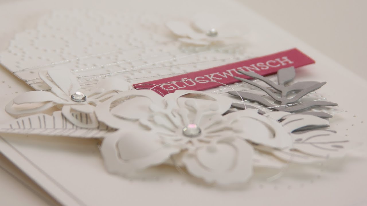 Mein SWAP für Düsseldorf - Monochrome Glückwunschkarte mit Botanical Blooms von Stampin' Up!