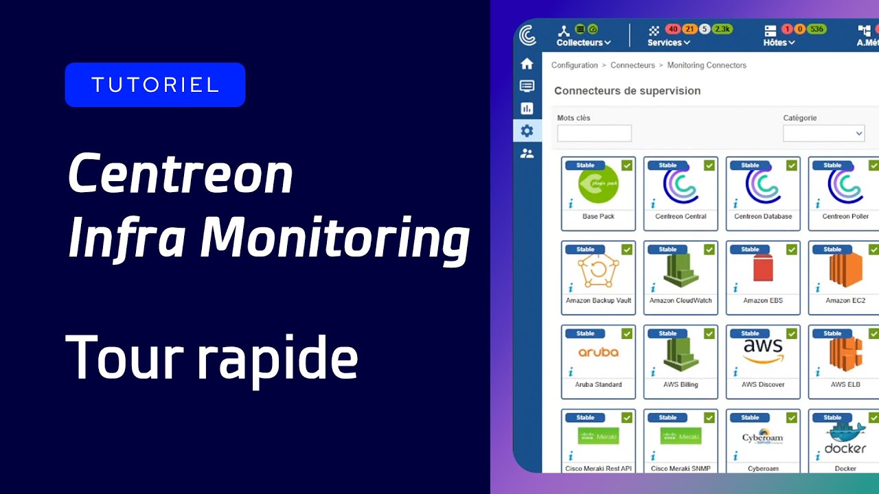 Démo Centreon Infra Monitoring : De l'alerte technique au pilotage métier