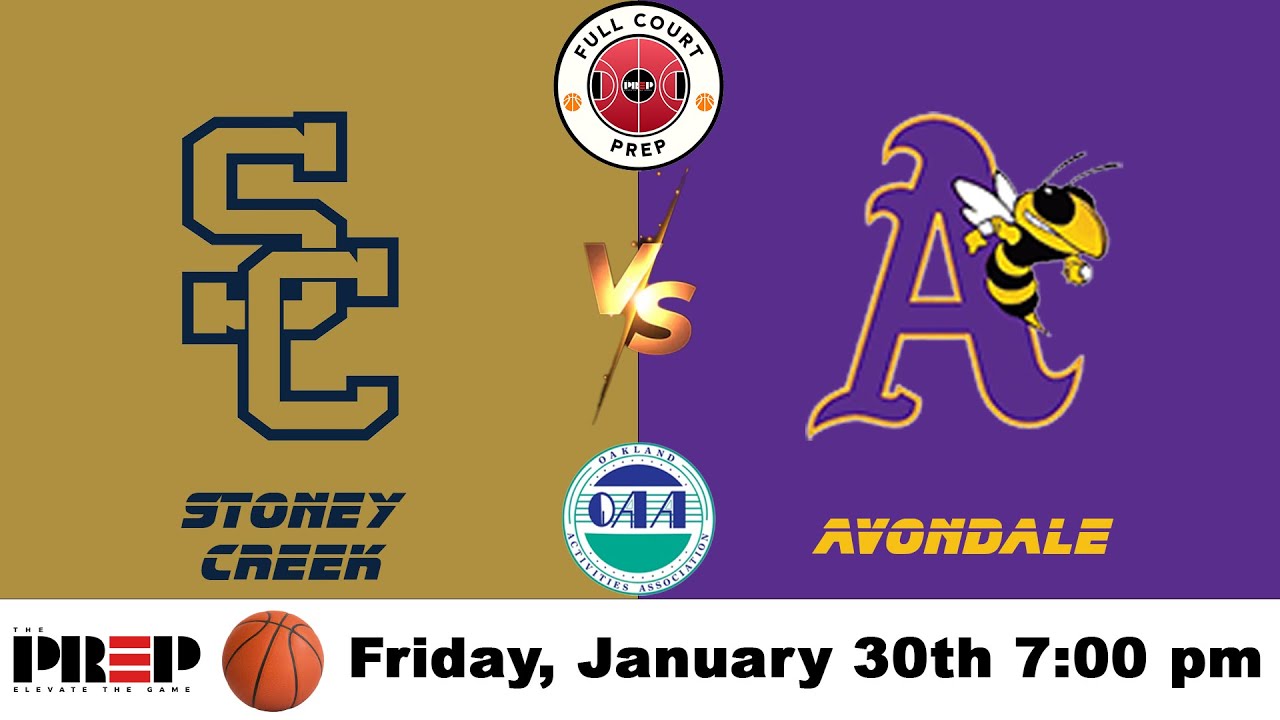 Full Court PreP || Stoney Creek vs Avondale || Boy's Basketball || Full Livestream