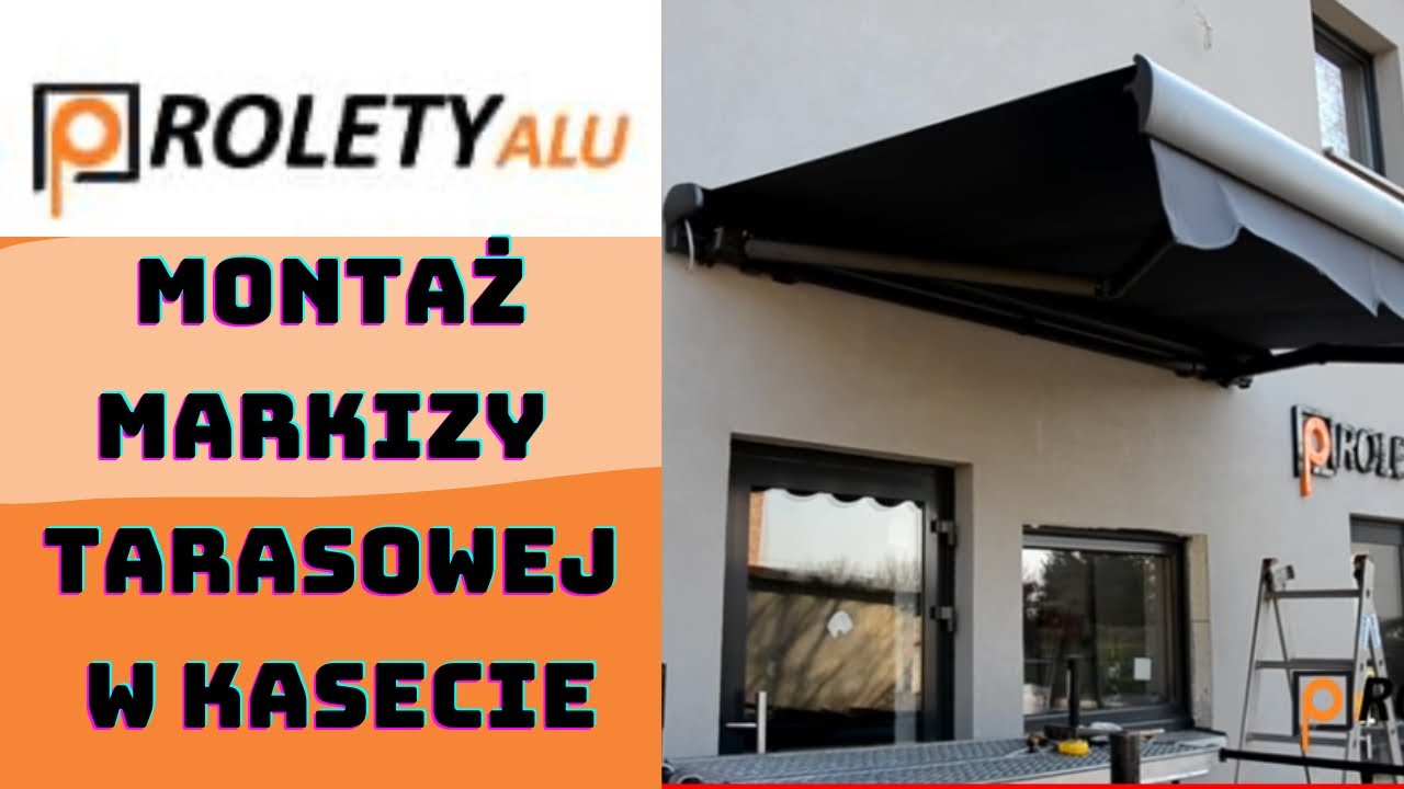 Montaż markizy tarasowej w kasecie do styropianu