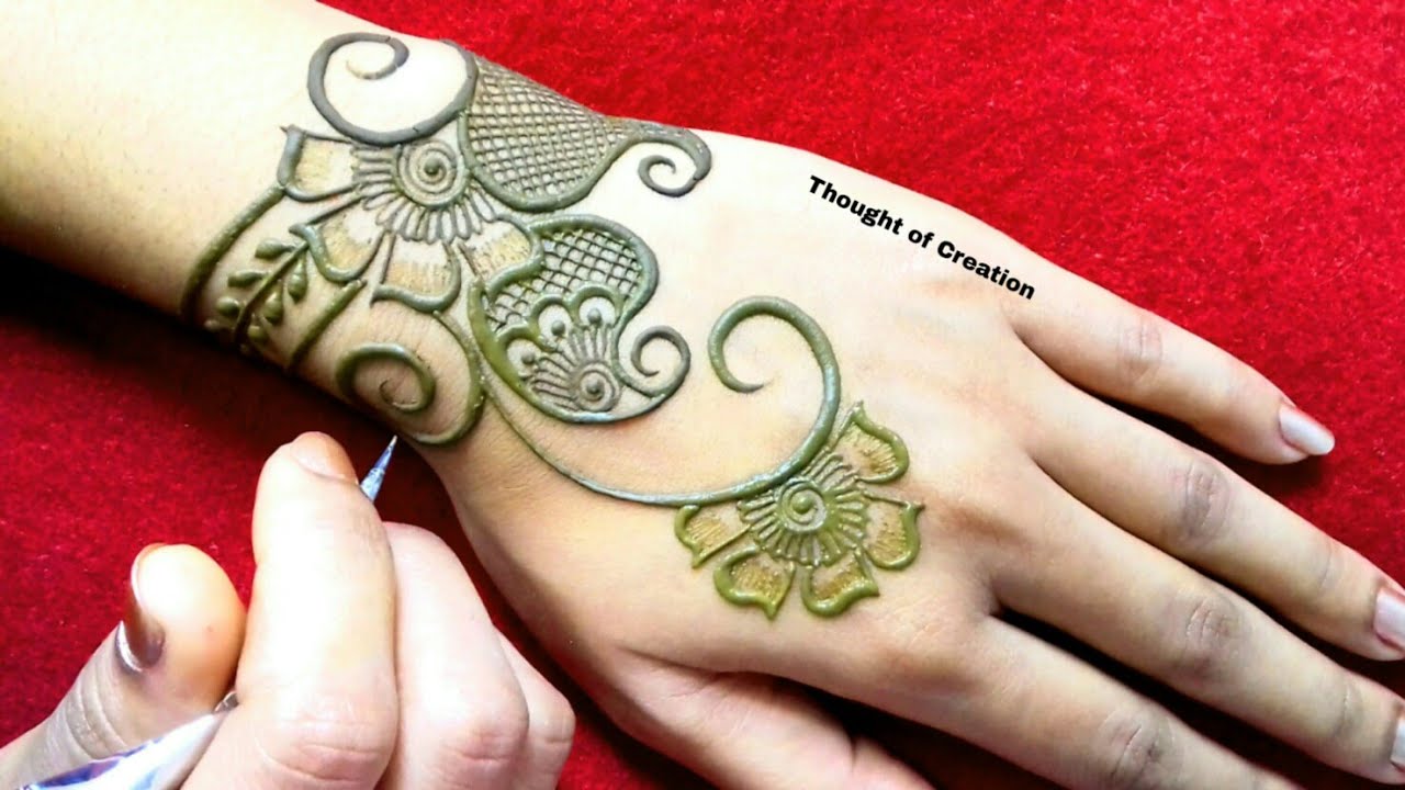Latest Stylish Mehndi Design for Backhands |Thought of Creation