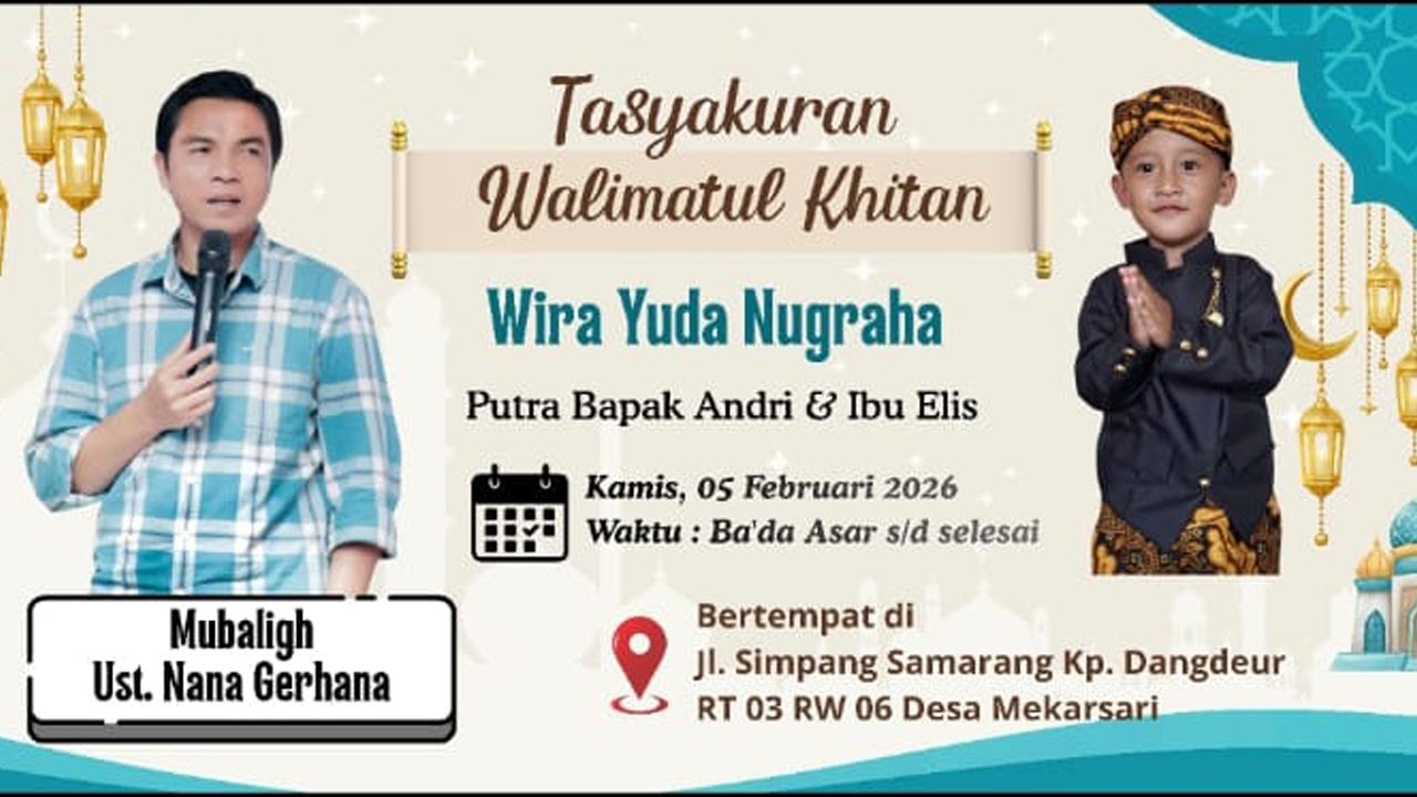 Live Ust. NANA GERHANA - Walimatul Khitan Wira Yuda Nugraha 