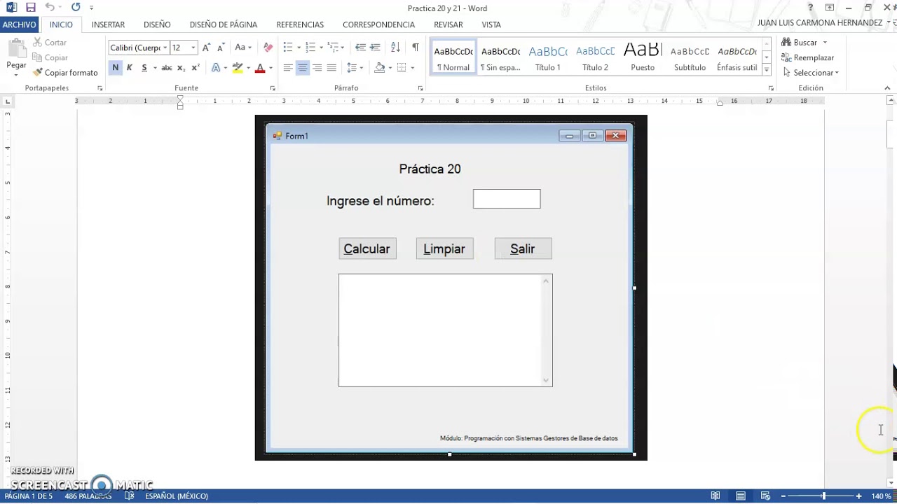 Tablas de multiplicar con Visual Basic 2019. 1era. parte