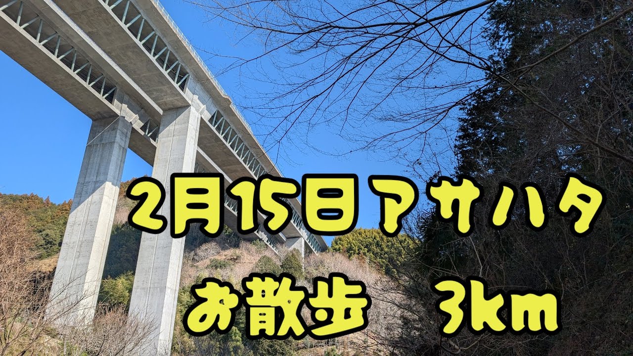2月15日アサハタお散歩3km