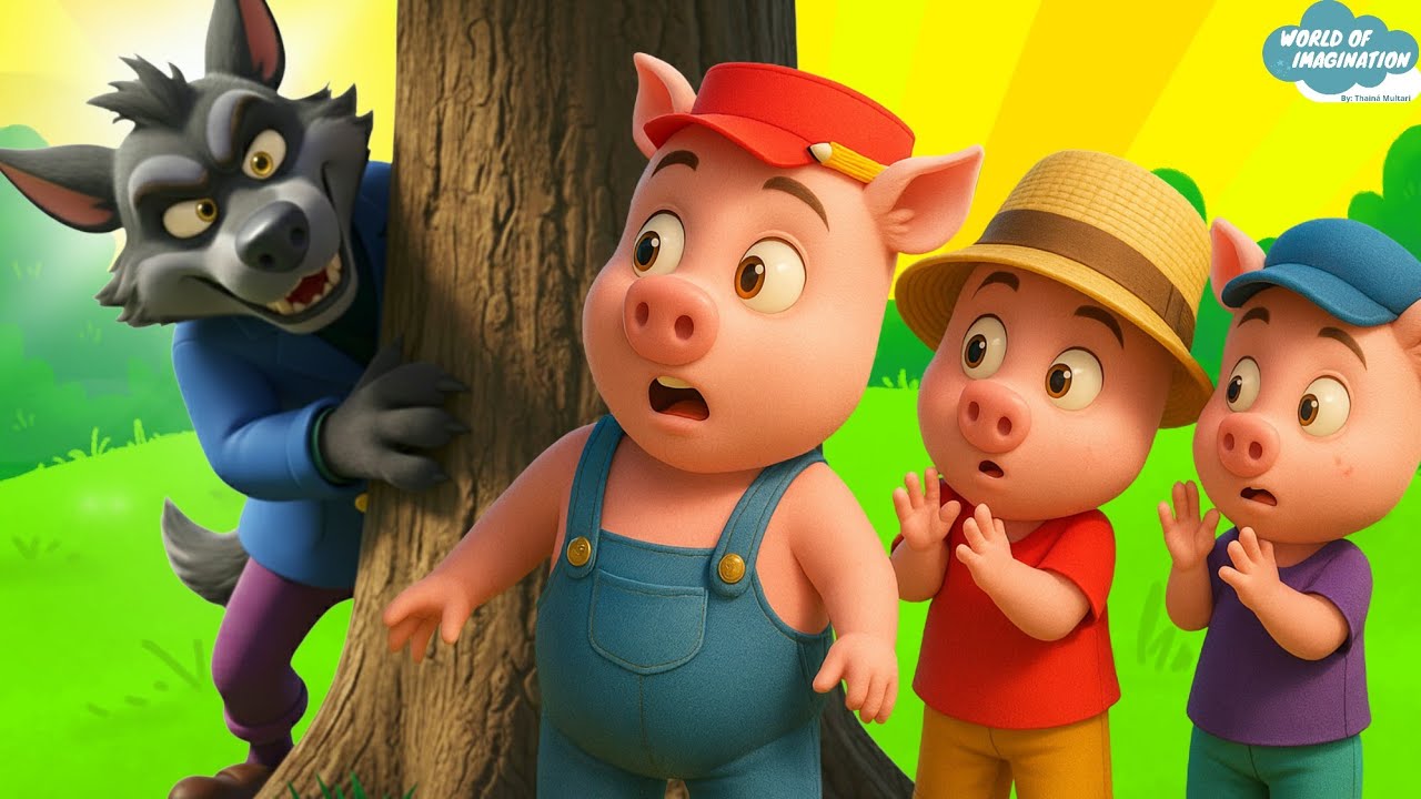 The Big Bad Wolf and the Three Little Pigs - 2 Bedtime Stories for kids and Fairy Tales for children