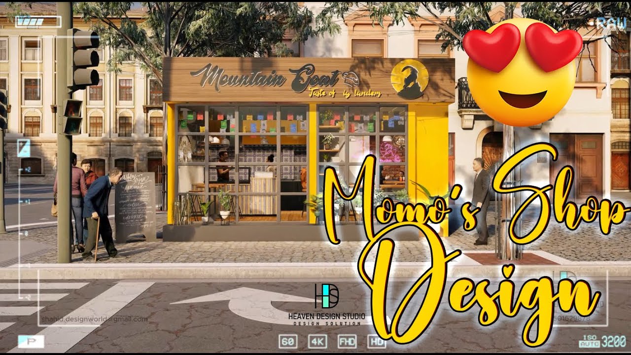 Momos Shop & Cafe Design I Interior Design I Commercial Design I Lumion 12 Pro
