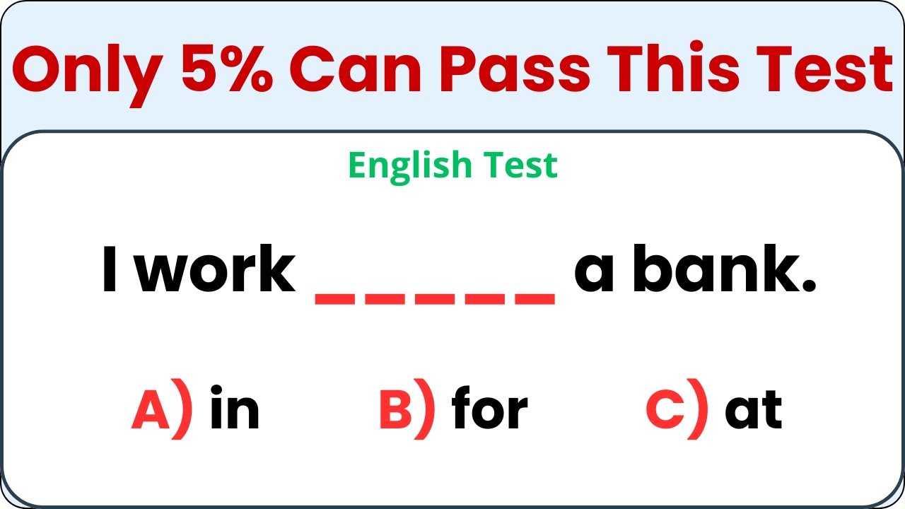 English Grammar Challenge for Beginners 🌟 If you score 70%, You're On Track! 🌟 Q for English