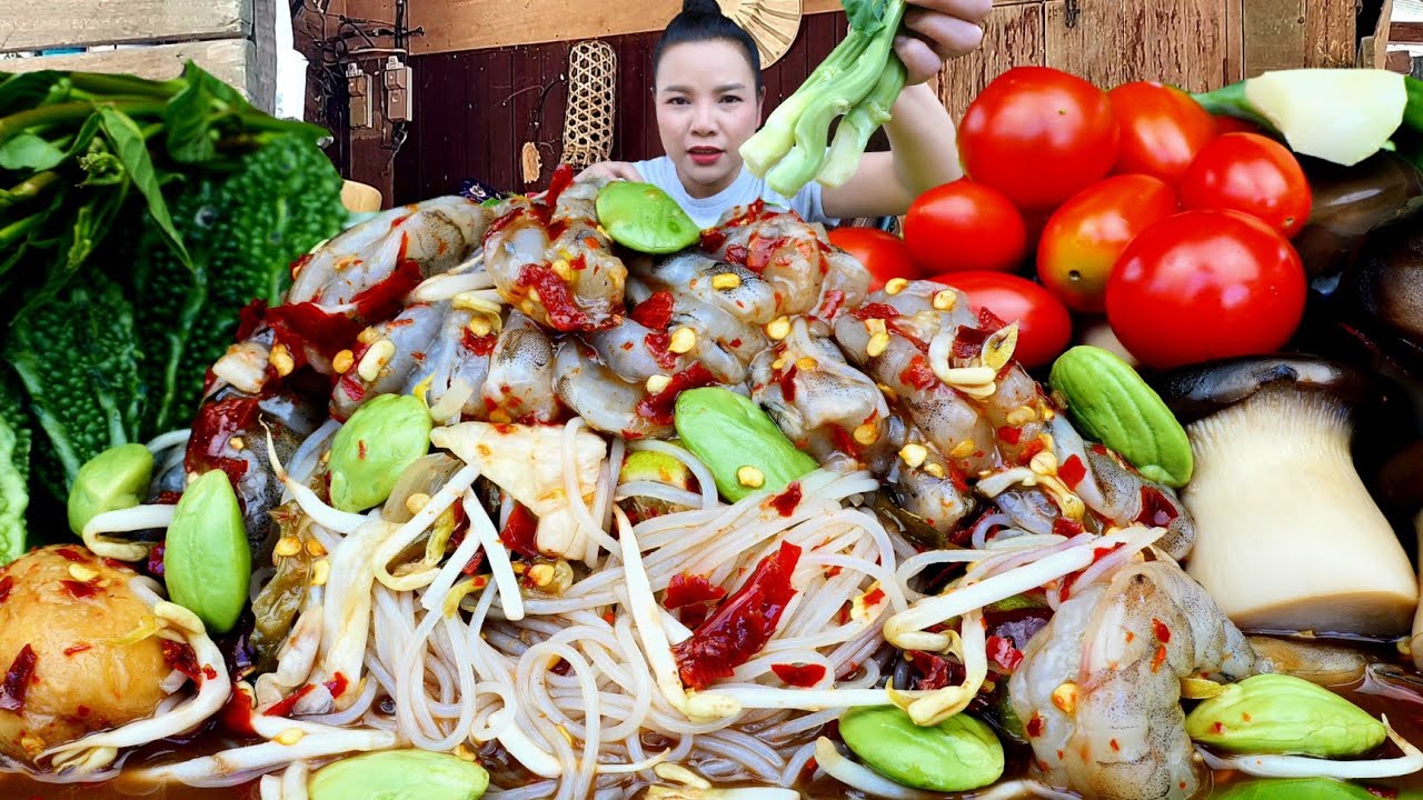 ตำซั่วกุ้งสดเผ็ดนัวร์น้ำปลาร้า เเกล้มคะน้ามะระกรอบๆเเซ่บถึงใจ|ส้มซ่าพาเเซ่บ 13 กุมภาพันธ์ ค.ศ. 2026
