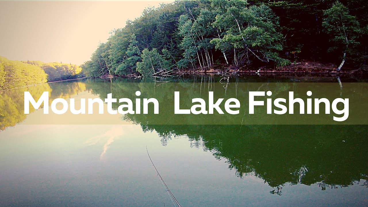 Mountain lake fishing for chub and perch