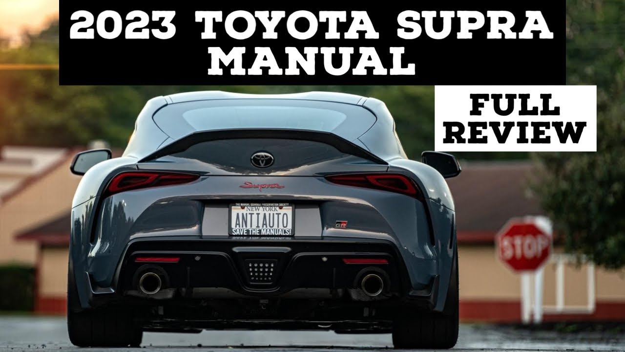 2023 TOYOTA SUPRA MANUAL REVIEW! The best drivers car available?