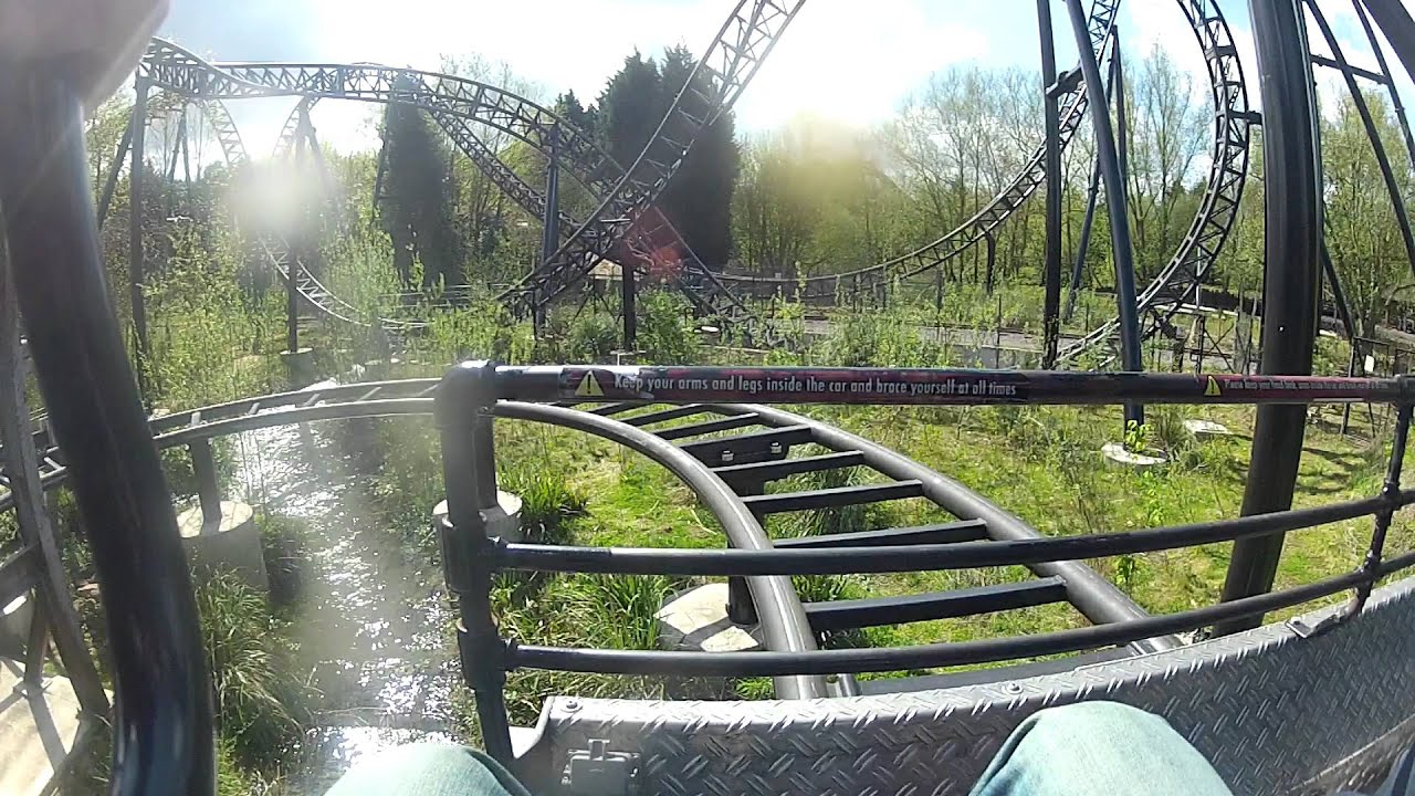 Thorpe Park - Saw front seat on ride POV wide angle 1080p
