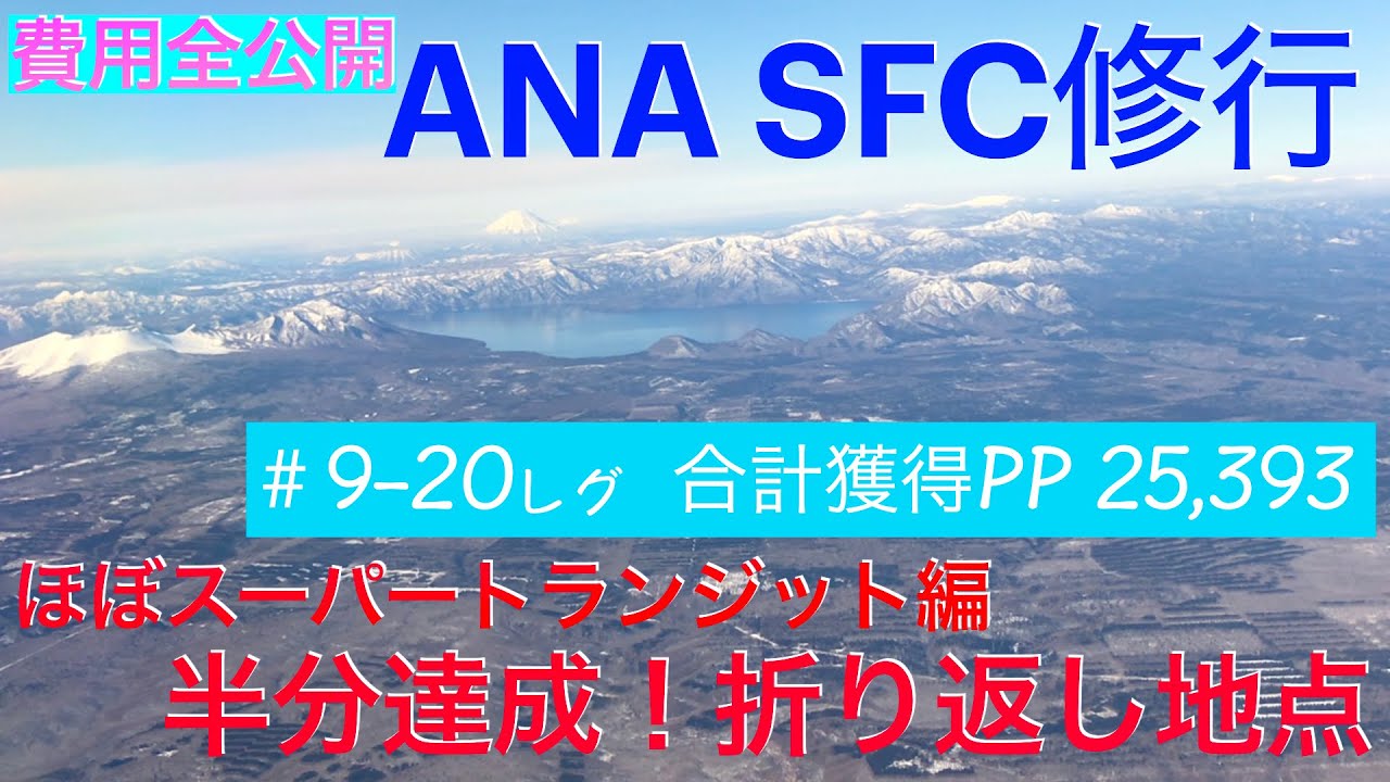 【ANA SFC修行】獲得PP半分達成！折り返し地点