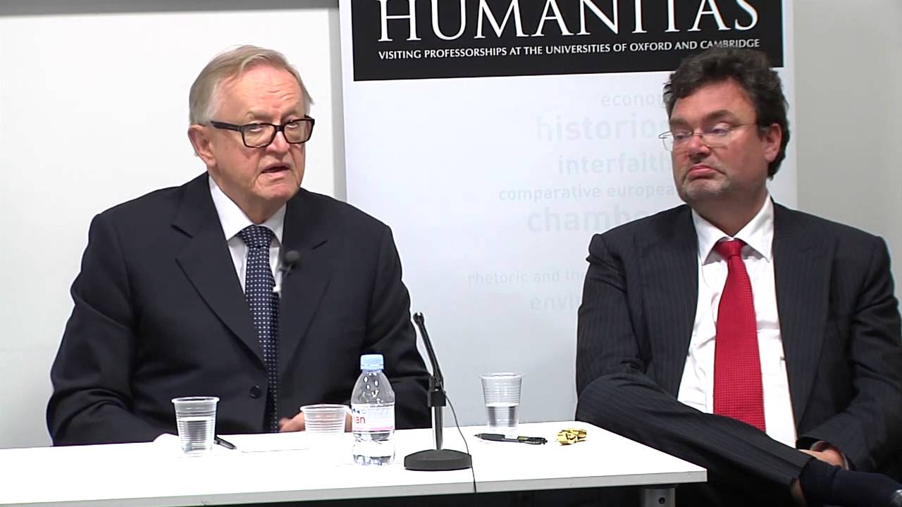 President Martti Ahtisaari - In Conversation with Humanitas Visiting Professor Martti Ahtisaari