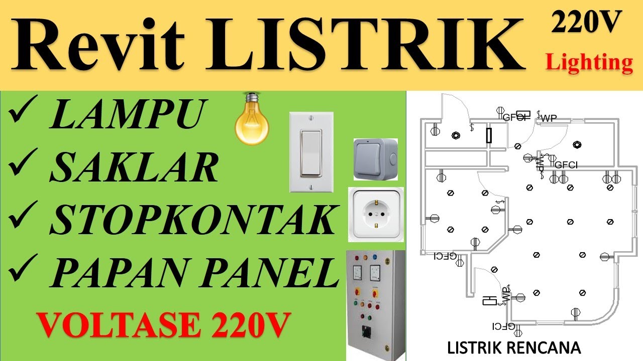 REVIT LISTRIK - Membuat Jaringan Listrik Dengan Revit - Revit  Bahasa Indonesia