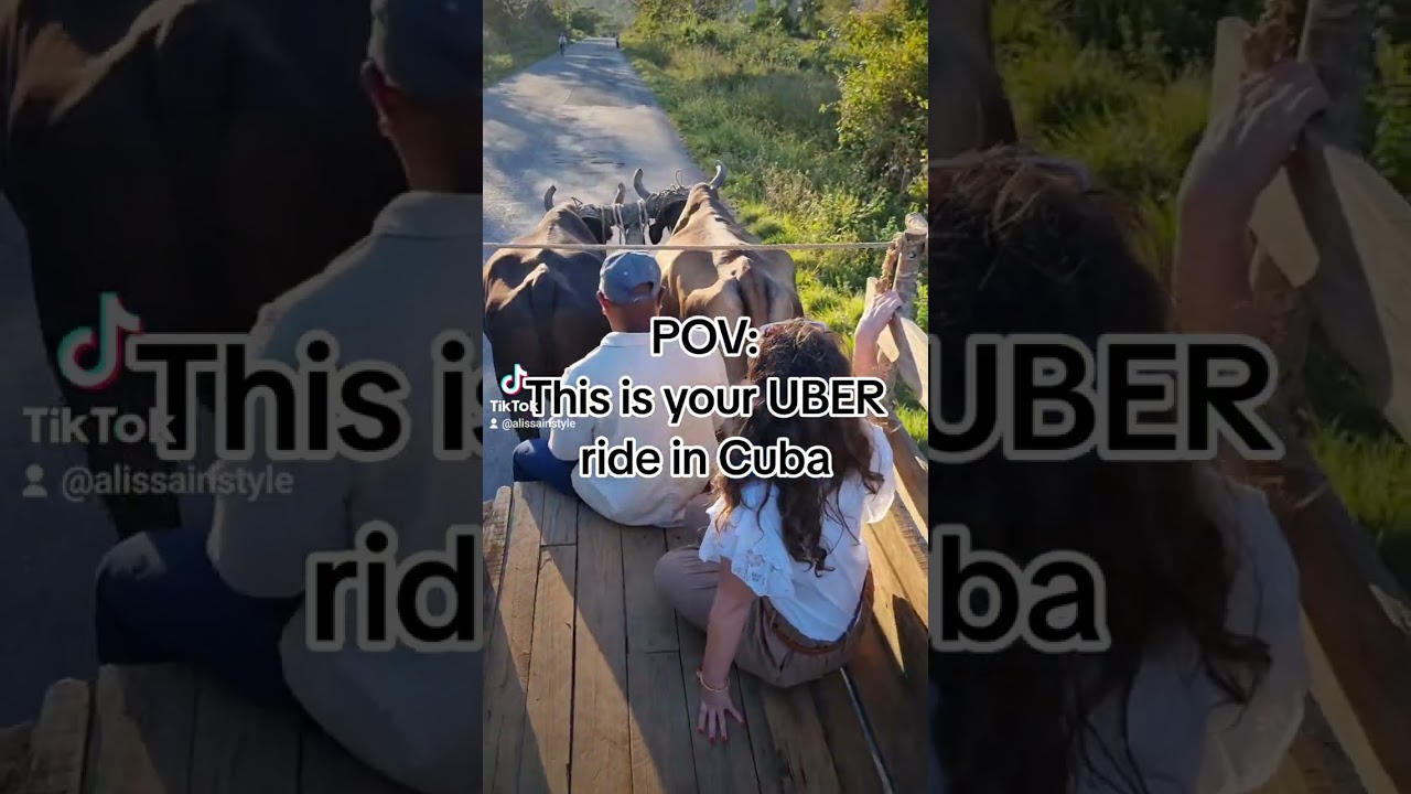 Uber ride in Cuba - travel, trip, Havana, Vinales
