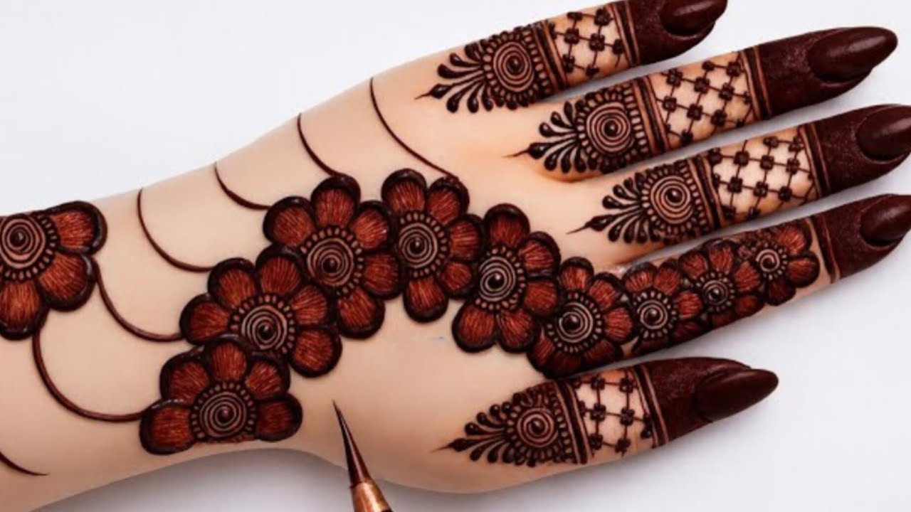 Valentine's Day Special ShapeMehndi design | Easy Simple fullHand Mehndi design Mehandidesign