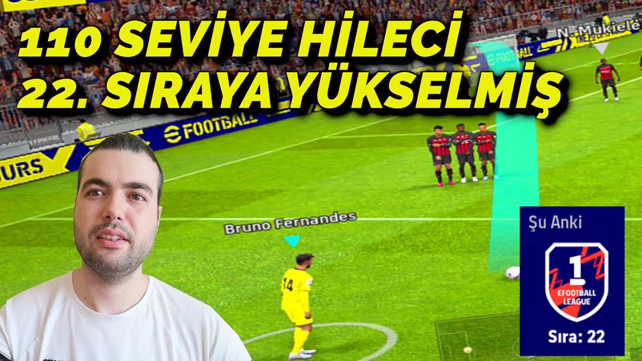 HİLECİ 22. SIRAYA YÜKSELMİŞ !!! SON TRANSFERLER SAHADA ( eFootball 2023 Mobile Gameplay )