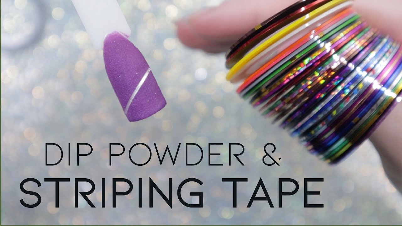 Tutorial | How to Use Striping Tape with Dip Powder ONLY