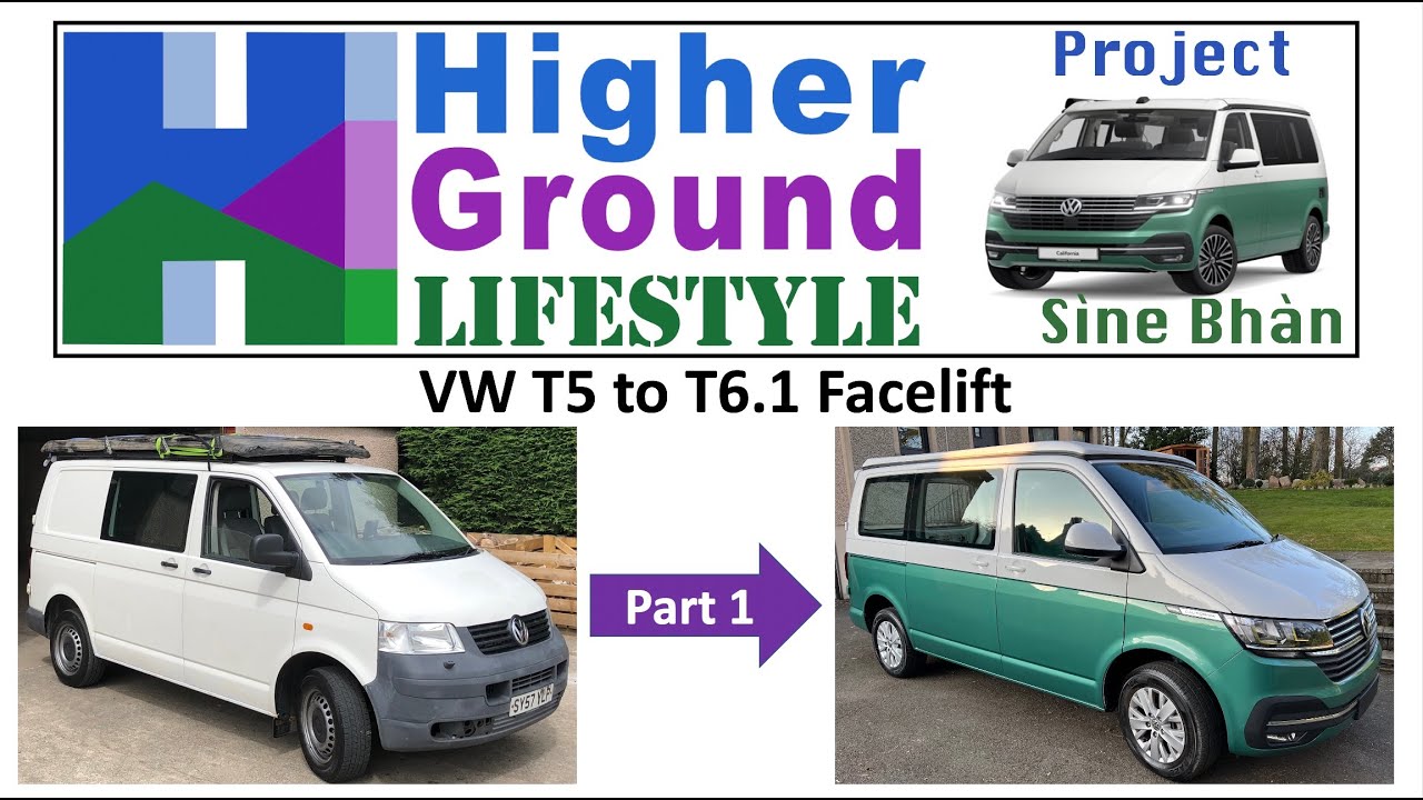 VW T5 to VW T6.1 Front End Facelift - Step by Step: Part 1 (The kit and taking the old front off)