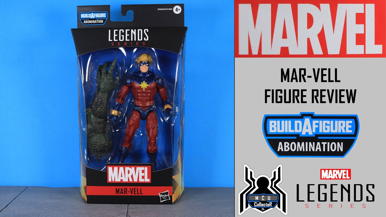 Marvel Legends MAR-VELL (Captain Marvel) Avengers GamerVerse Abomination BAF Wave Figure Review
