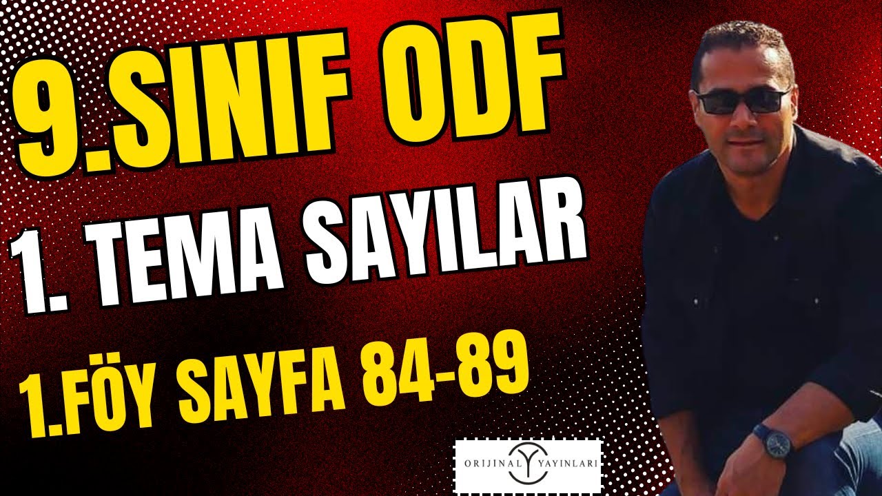 9.SINIF ODF | 2026 ORİJİNAL DERS ANLATIM FÖYÜ ÇÖZÜMLERİ | 1. FÖY SYF: 84-89 |#orijinalmatematik #odf