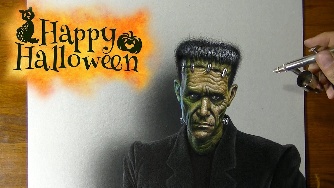 Drawing Frankenstein's Monster for Halloween 🎃