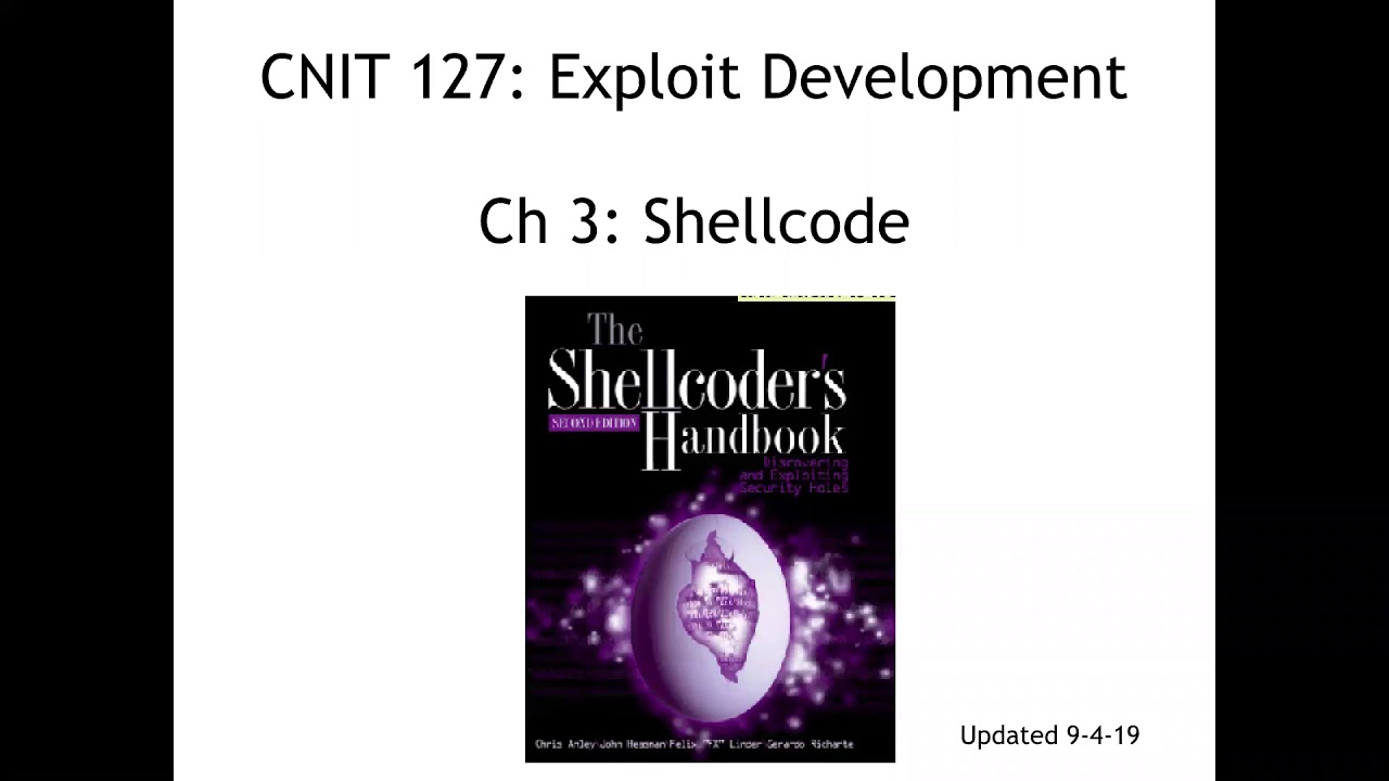 CNIT 127: Ch 3: Shellcode
