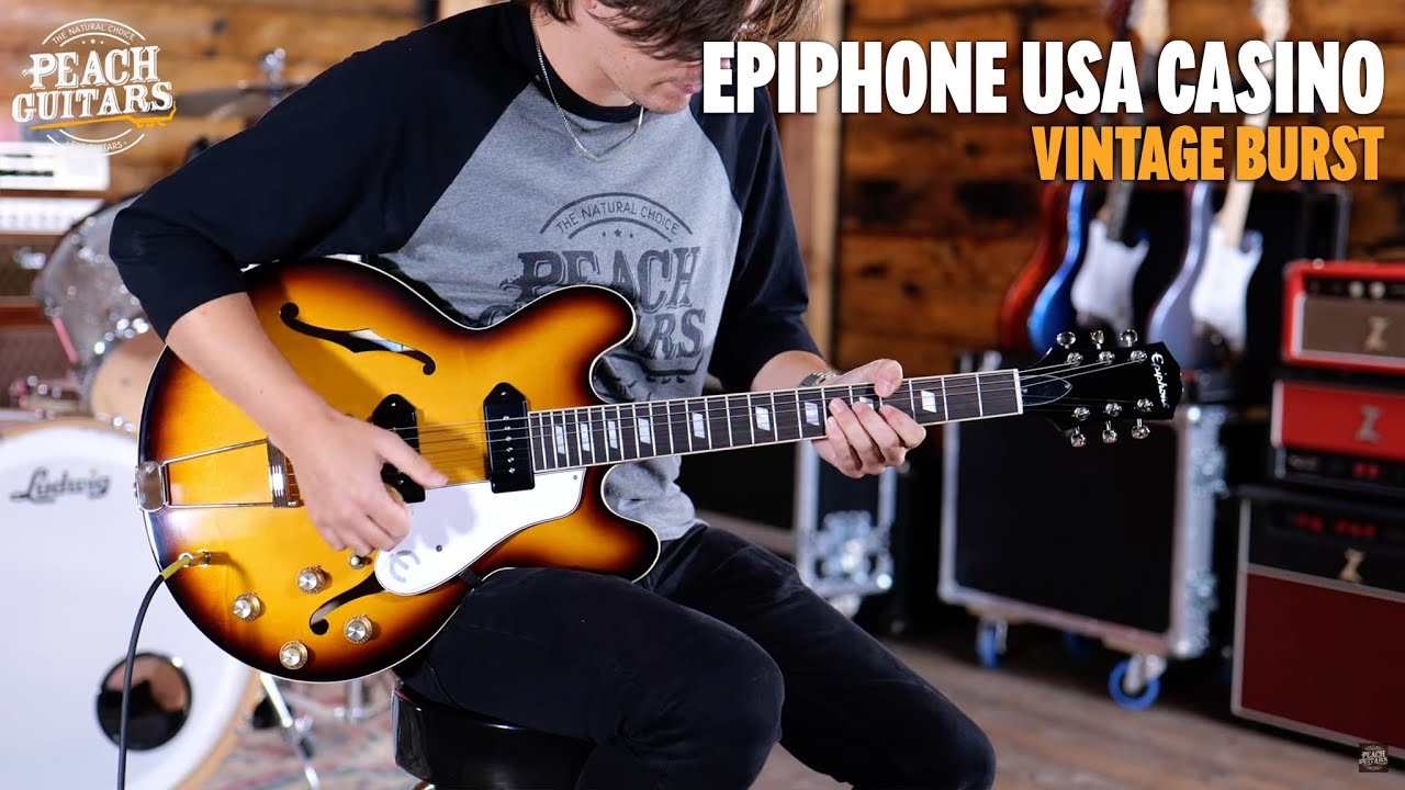 No Talking...Just Tones | Epiphone USA Casino Vintage Burst