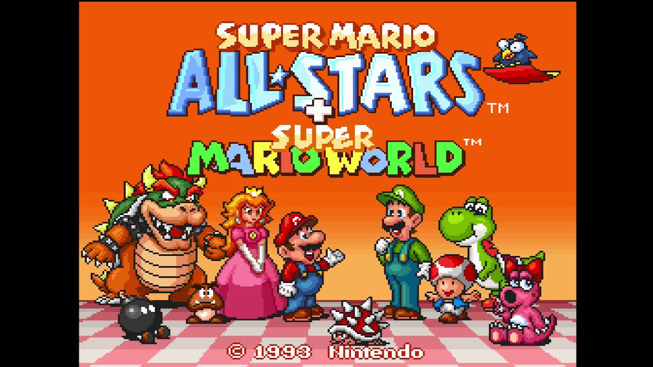 Super Mario All-Stars & Super Mario World - Intro / Attract Mode (1080p)