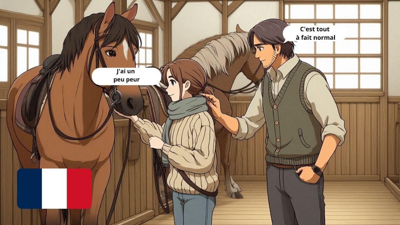 Learn French with Real Dialogues | At the Horse Stable & Riding Lessons (A1-A2)