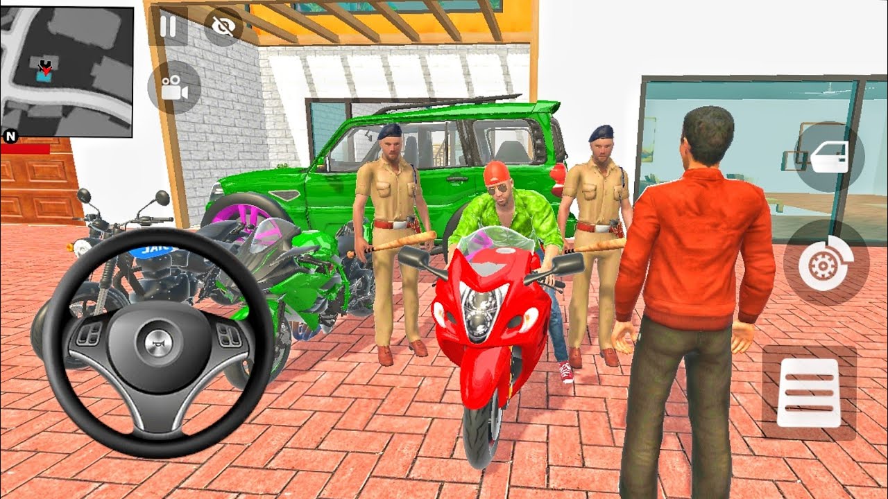 Gave a surprise to Franklin's father 🤩new gadi game Riya gamerz 🎉Bike Driving, modify car 😯 new 2025