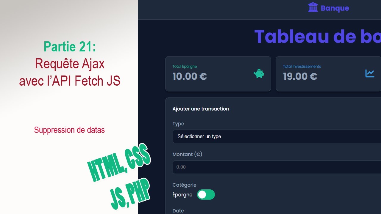 Fullstack #21/27 : Créer une fonction async avec l'API Fetch de JavaScript